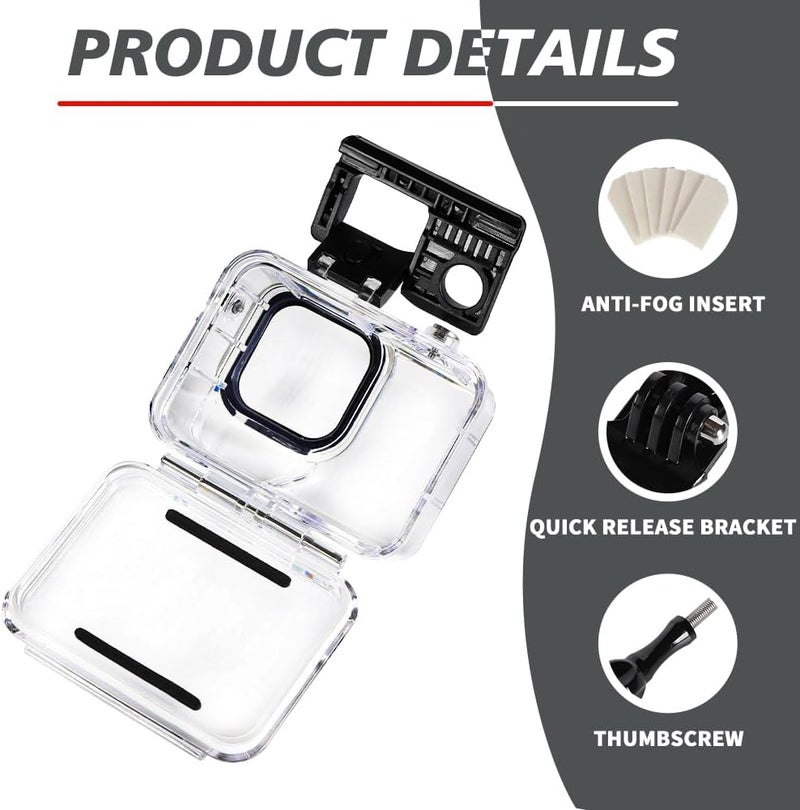 Shoot Waterproof Case with Anti-Fog Insert for Insta360 Ace Pro 2,Waterproof up to 30M/98FT, Dive Case Shell for Insta360 Ace Pro 2 Action Camera - Image 4